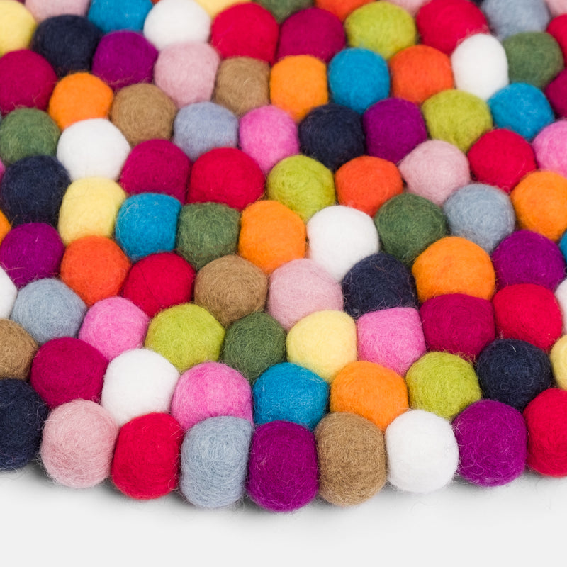 myfelt - Lotte Filzkugelteppich rund