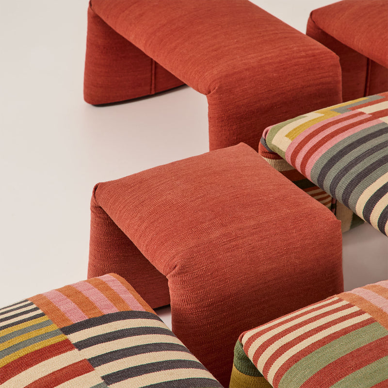 nanimarquina - Folded Bank | small / safranrot