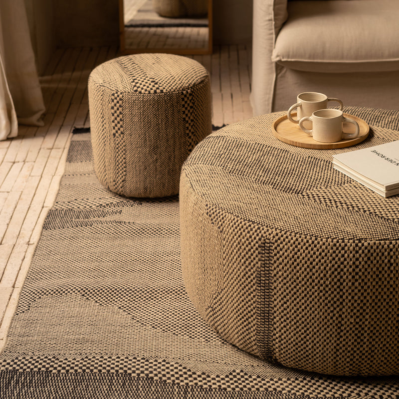 nanimarquina - Wabisabi Pouf | small / knochenweiß, large / knochenweiß