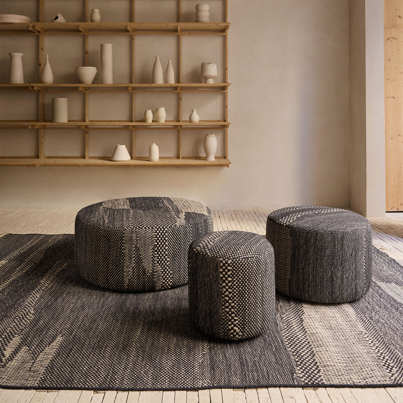 nanimarquina - Wabisabi Pouf | large / anthrazit