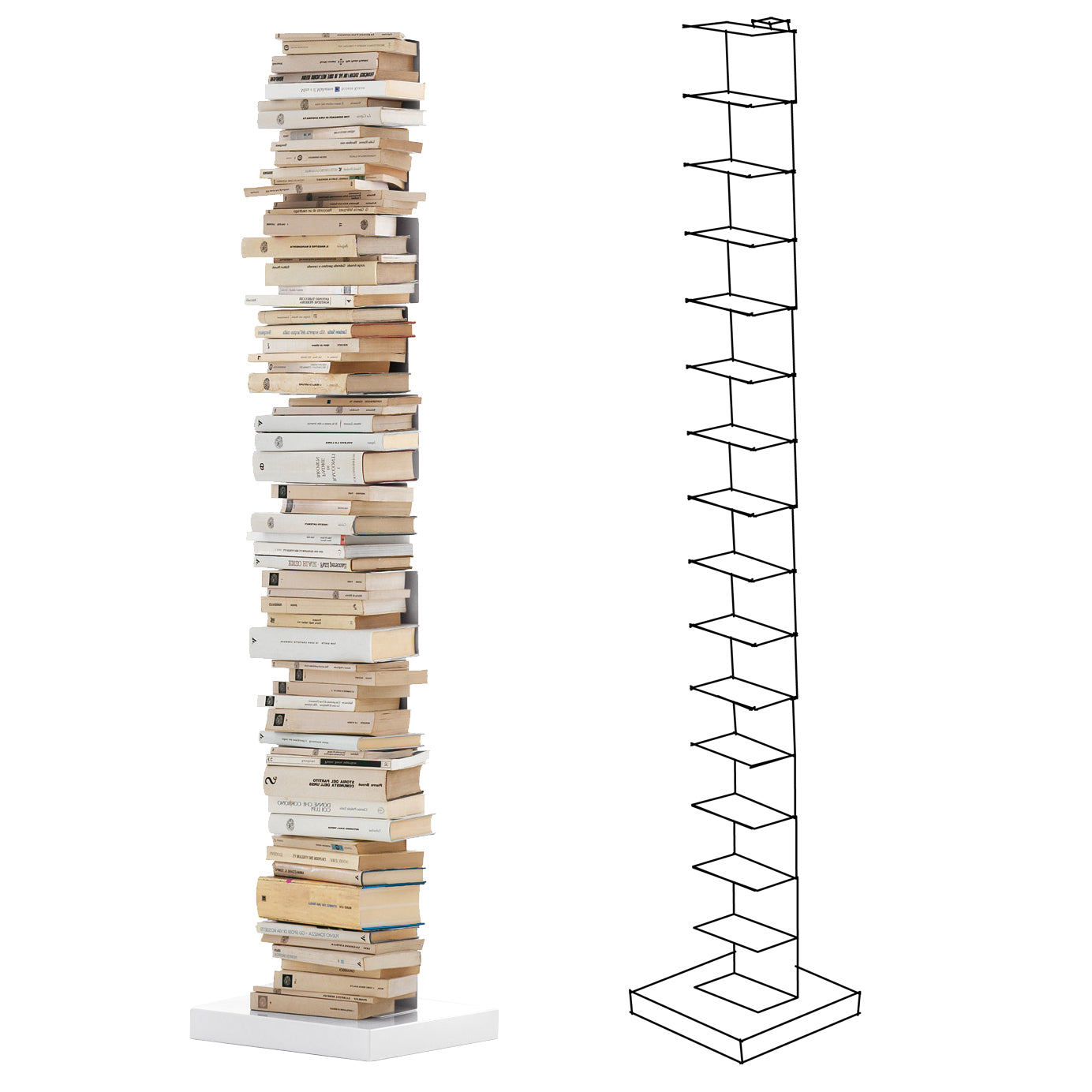 Opinion Ciatti - Original Ptolomeo Bücherregal | H 215 cm / weiß