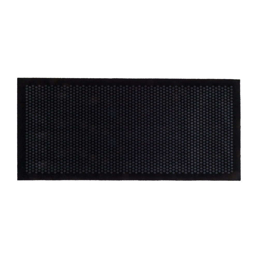tica copenhagen - Dot Fußmatte | 90 x 200 cm / schwarz/grau