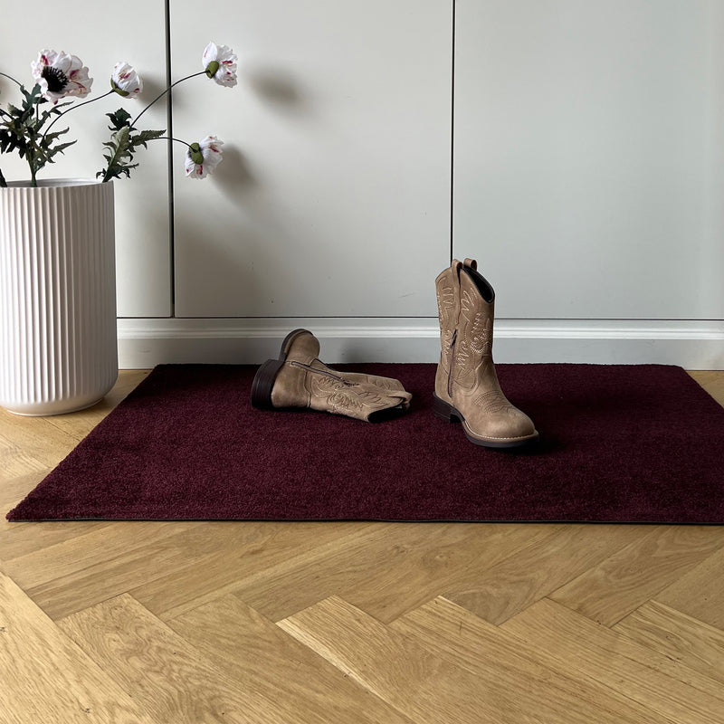 tica copenhagen - Fußmatte Unicolor | 60 x 90 cm / bordeaux