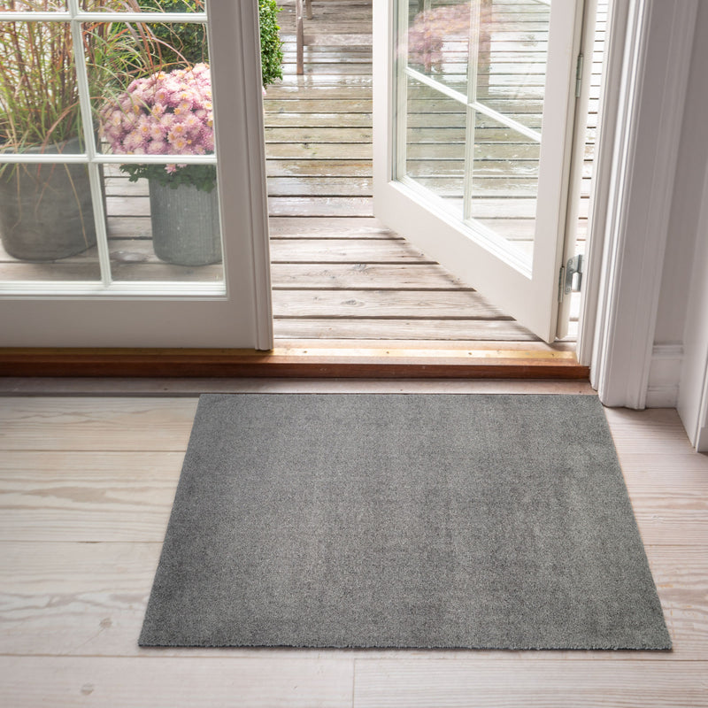 tica copenhagen - Fußmatte Unicolor | 60 x 90 cm / stahlgrau