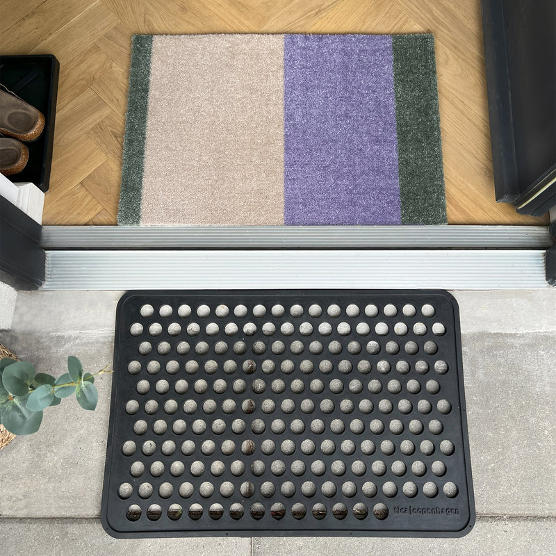 tica copenhagen - Stripes Horizontal Läufer | 40 x 60 cm / lilac/ivory/green